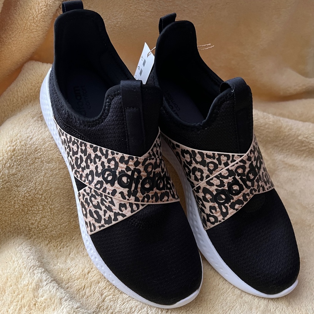 Adidas Puremotion Adapt Leopard Print Straps, Women’s 8.5